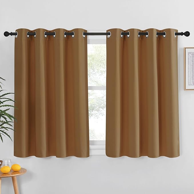 NICETOWN Gold Brown Blackout Curtain by NICETOWN