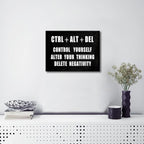 Pyradecor Motivational CTRL+ALT+DEL Classroom Positive Quotes Inspirational - Image 5