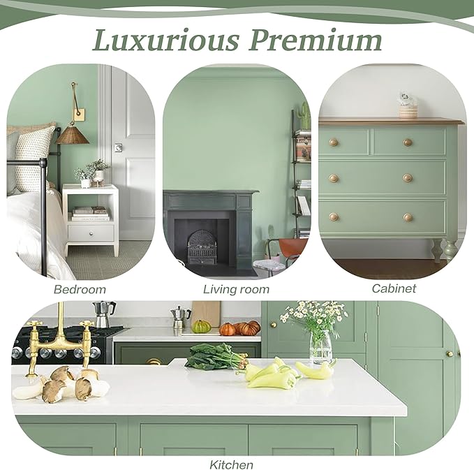Dimoon 17.7''x393'' Peel and Stick Wallpaper Light Green Contact Paper - Image 6