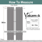 Yakamok Sage 100% Blackout Curtains, Total Blackout Lined Curtain Panels - Image 7
