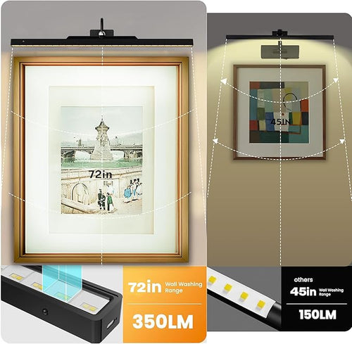 2 Pack Lights for Pictures on Wall Black - Image 2