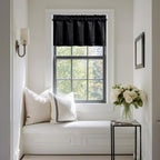 NICETOWN Black Velvet Valance Curtains by NICETOWN
