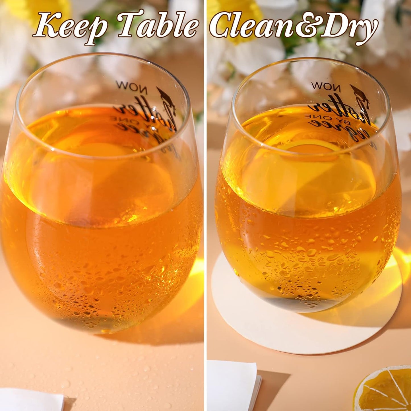 TaoBary 50 Pcs Disposable Paper Coasters Bulk 1MM, 4 Inch Round Cardboard Coasters Blank for Bar Drinks DIY Crafts Arts Wedding (White)