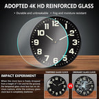 Glow in The Dark Wall Clock Non Ticking, 10 inch Silent Wall Clocks Battery - Image 7