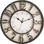 ZOOFOX 12 Inch Retro Wall Clock, Silent Non-Ticking Battery Operated Movement by zoofox