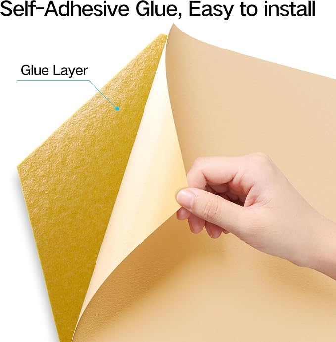 8 Pack Self-Adhesive Acoustic Panels 12" X 10" X 0.4" -Sound Proof Foam Panels - Image 2