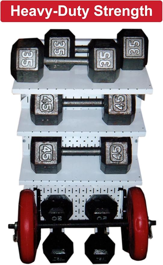 Wall Control 30-P-3232BU Blue Metal Pegboard Pack - Image 6