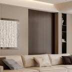 YLL YLL PVC Slat Wall Panel Peel and Stick 118"x 15.7" Faux Smoked Wood Grain - Image 3
