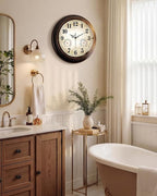 Vintage Wall Clock 16 Inch Quartz Silent Non-Ticking Analog Clock - Image 9
