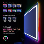 LOAAO 72”X40“ RGB LED Bathroom Mirror - Image 3