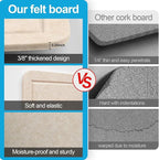 Large Felt Bulletin Board for Wall, Soft Felt Cork Board for Office, Home - Image 5