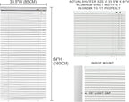 YIIBAII Mini Blinds Suitable for 34" W x 64" H Windows 1" Aluminum Horizontal - Image 6