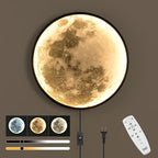 QIYIMEILUX Dimmable Moon Wall Sconce Plug in Modern LED Wall Light by Unknown