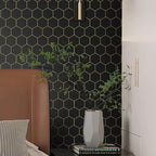 Black and Gold Wallpaper Geometric Peel and Stick Wallpaper - Image 5