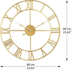LEIKE Large Modern Wall Clocks, Silent Non Ticking, Battery Operated Roman - Image 4