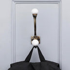 Indian Shelf Pack of 12 Heavy Duty Double Prong White Decorative Coat Hooks - Image 6