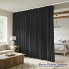 Room Divider Blackout Curtain Track Curtains Wall Dividers Panels Screen - Image 4
