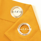 LEMOMO Blackout Curtains 66 x 72 Inch Long Yellow Curtains Set of 2 Panels Room - Image 5