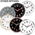 AKCISOT 12 Inch Wall Clock Silent Non-Ticking Modern Wall Clocks Battery - Image 4