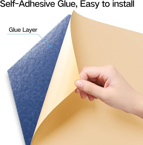12 Pack Self-Adhesive Acoustic Panels 12" X 10" X 0.4" - Image 2
