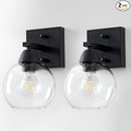Bathroom Light Fixtures, 1-Light Matte Black Vanity Light by Unknown