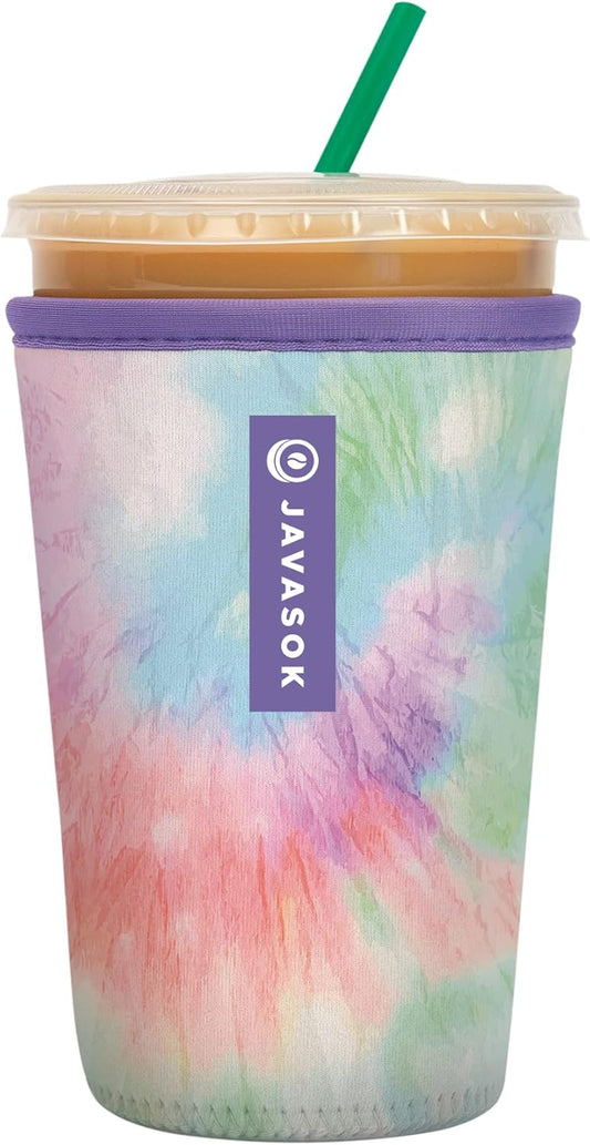 Sok It JavaSok Iced Coffee & Cold Soda Insulated Neoprene Cup Sleeve (Daydreaming, Medium: 22-28oz)