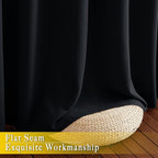 NICETOWN Black Out Sliding Door Curtain 102 inches Long, Grommet Thermal - Image 7