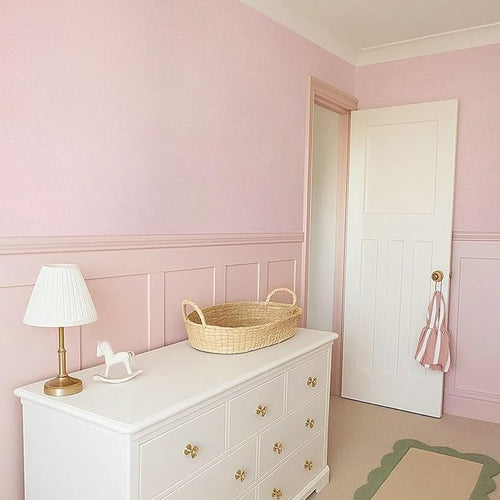 15.75"x590.6" Grasscloth Peel and Stick Wallpaper Pink Textured Contact Paper - Image 2