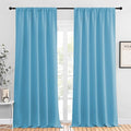 NICETOWN Blackout Curtains for Living Curtains, Teal Blue, 2 Panels, 52 by 95 by NICETOWN