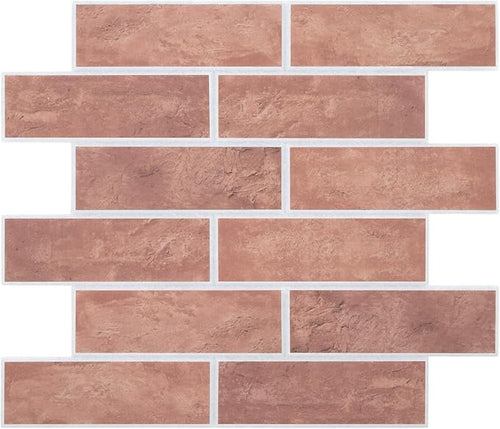 16-Pack 3D Faux Brick Acoustic Wall Panels, 11.8" x 11.8" PET Soundproof & by premiumqualitypeelandsticktile