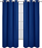 LEMOMO Blackout Curtains 38 x 84 inch/Royal Blue Curtains Set of 2 - Image 2