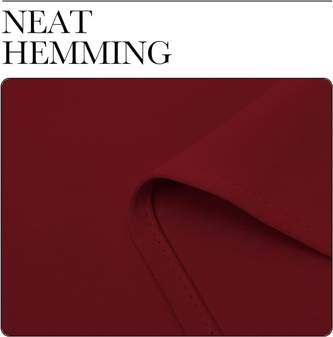 NICETOWN Burgundy Red Blackout Curtains 102 inches Length - Image 6