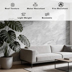 3D Wall Panels - 4PCS 47.2"x23.6" Faux Stone Wall Covering - MCM Modified Clay - Image 3