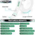 EZlifego Double Sided Tape Heavy Duty, Nano Double Sided Adhesive Tape - Image 2