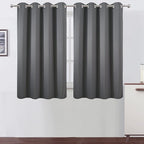 LEMOMO Frost Grey Thermal Blackout Curtains/52 x 54 Inch/Set of 2 Panels Room by Lemomo