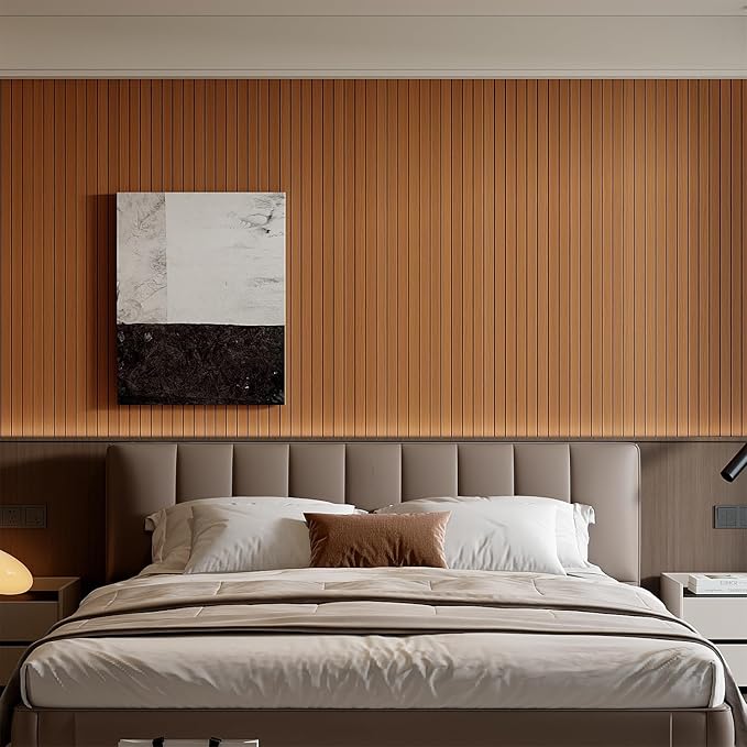 YU LI 3DH Peel and Stick PVC Slat Wall Panel 236"x15.75" Self-Adhesive Thick - Image 4