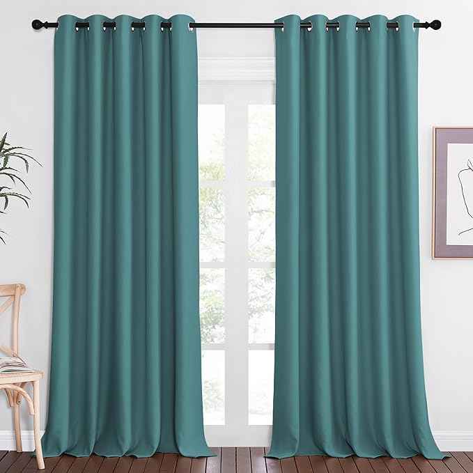 NICETOWN Sliding Door Window Treatment Blackout Patio Door Curtain Panels by NICETOWN
