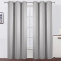 LEMOMO Blackout Curtains 42 x 84 inch/Light Grey Curtains Set of 2 by Lemomo