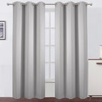 LEMOMO Blackout Curtains 42 x 84 inch/Light Grey Curtains Set of 2 by Lemomo