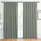 NICETOWN 2 Panels Blackout Curtains, Rod Pocket Thermal Insulated Drapes 84 by NICETOWN