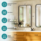 NEWBULIG 30X40 Inch Bathroom Wall Mirror, Vanity Bathroom Mirrors - Image 7