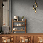 WADILE Light Gray Concrete Wallpaper 15.7 in * 354 in, Cement Contact Paper 3D - Image 5