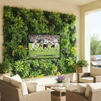 40" x 20" 3D Artificial Grass Wall Panel, UV Resistant Greenery Backdrop - Image 6