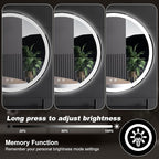 Sweetcrispy 30 Inch Round LED Bathroom Mirror - Image 6