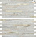 AULIGET 2 Sheets Faux Stone Peel and Stick Backsplash by AULIGET