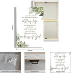 HIWX Christian Wall Decor, All My Life You Have Been Faithful Bible Verse - Image 8