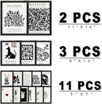 ANERZA 16 PCS Framed Black and White Wall Art Decor, Matisse Abstract Wall - Image 2