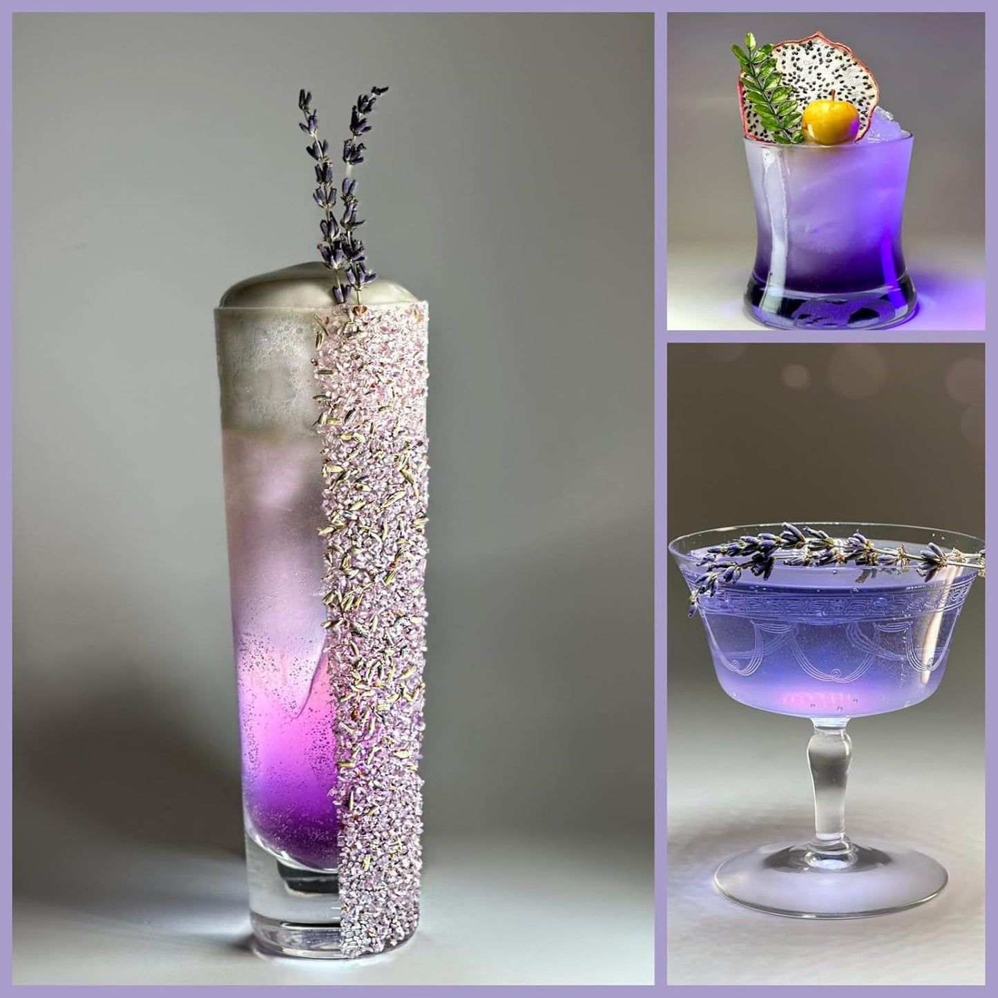 PAVADOR Edible Luster Dust,Violet Luster Dust 12g Food Grade Metallic Shimmer,Edible Glitter for Desserts Cake Decorating, Baking, Fondant, Chocolate, Candy, Drinks, Cookies, Vegan