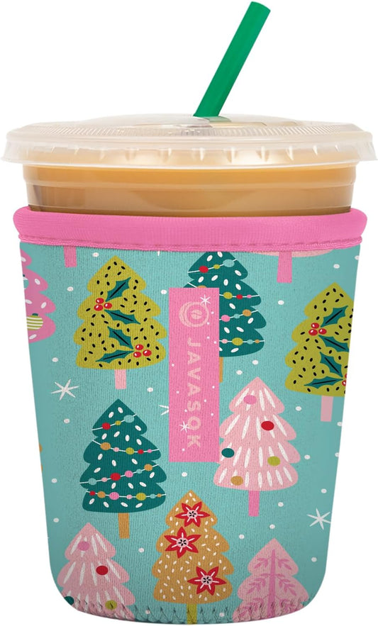 Sok It JavaSok Iced Coffee & Cold Soda Insulated Neoprene Cup Sleeve (Winter Magic, Small: 16-20oz)