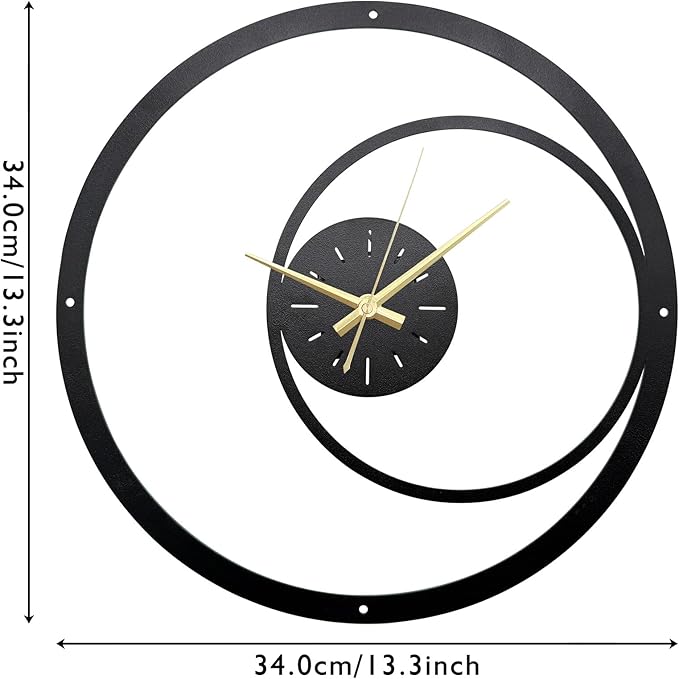 Minimalist Metal Wall Clock - Image 2
